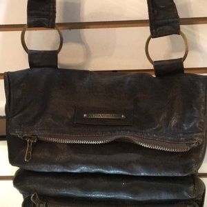 Armani Jeans distressed little carry along bag...